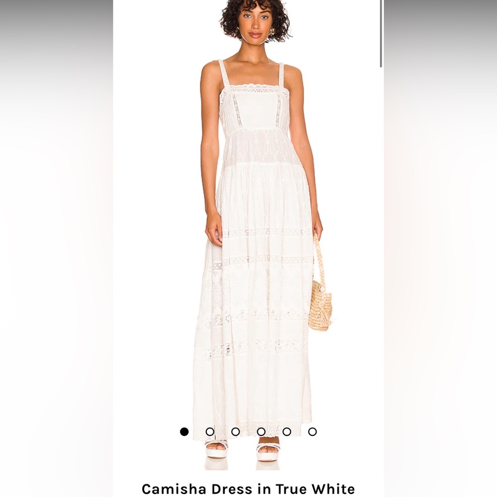 Love shack fancy Camisha dress size 4 white